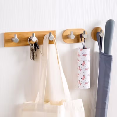 TaffHOME Gantungan Dinding Stainless Steel Hanger Single Hook - S0130T - Silver — gambar 4