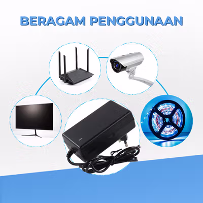 Taffware Adaptor Power Supply Converter AC to DC LED Strip 24V 2A - 2420 / 1820 - Black — gambar 4
