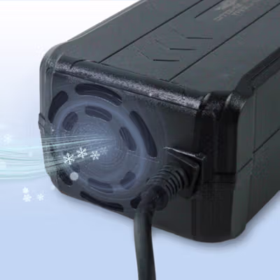 OTOHEROES Adaptor Charger Baterai Converter Aki Motor Skuter 48V 20Ah - YF2021-12 - Black — gambar 4