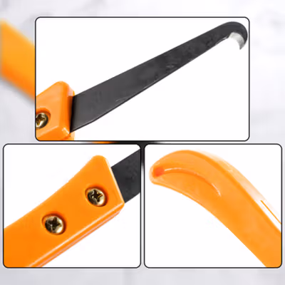 Alloet Tile Hook Knife Cleaning Tool Pembersih Celah Lantai - ALT1 - Black — gambar 4