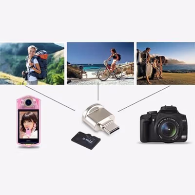 Kinganda OTG Type C Card Reader Micro SD SDHC SDXC Zinc Alloy - P30 - Black — gambar 4