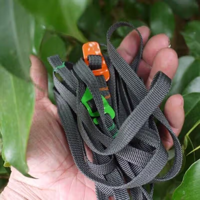 TaffGUARD Strap Tali Pengikat Barang Camping Rope Steel Quick Hook - BC098K - Black — gambar 4