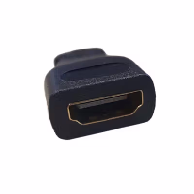 FSU Adaptor Konverter Mini HDMI Male ke HDMI Female Gold Plated - SHH10 - Black — gambar 4