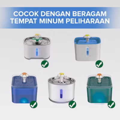 VOFORD Pompa Air Water Fountain Ultra Quiet Pump USB DC 5V 1.5W - YP-8202 - Blue — gambar 4