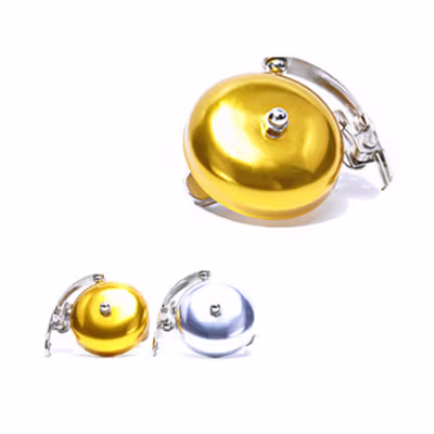 Cycle Zone Bel Sepeda Bike Horn Mini Retro Vintage Aluminium 85dB - CL-06 - Silver — gambar 4