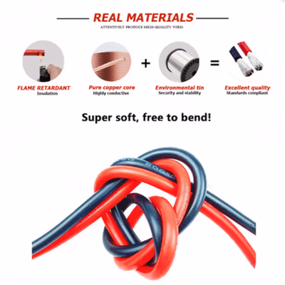 ALLWELL Kabel AWG Silicone Extra Soft Temperature Resistant Wire 1M 16 AWG - MU-5 - Black — gambar 4