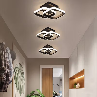 TaffLED Lampu Plafon LED Modern Ceiling Light 22W 3in1 Color - KG821 - Black — gambar 4