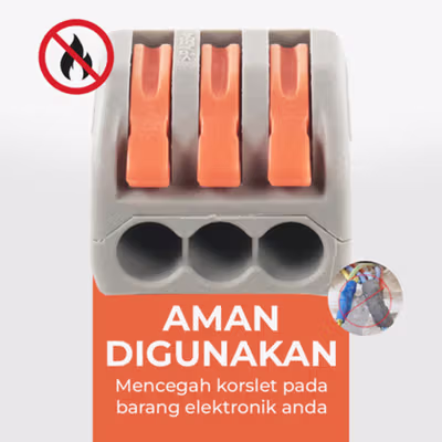 Guillermo Terminal Block Konektor Sambungan Kabel Listrik 1 PCS PCT-213 - GTB6 - Gray — gambar 4