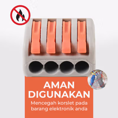 Guillermo Terminal Block Konektor Sambungan Kabel Listrik 1 PCS PCT-214 - GTB6 - Gray — gambar 4