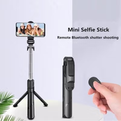COOL DIER Tripod HP Tongsis Monopod Portable with Bluetooth Remote - XT-02 - Black — gambar 4