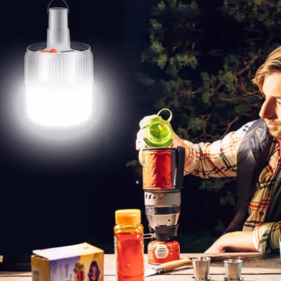 OOBEST Lampu LED Camping Tenda Solar Waterproof Cool White with Remote - SL-24 - White — gambar 4