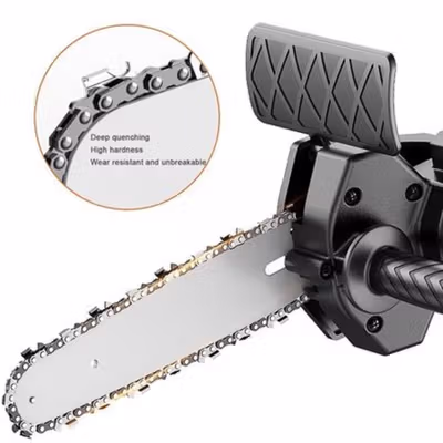 HILIXUN Adaptor Bor Gergaji Mesin Chainsaw Drill Converter 4 Inch - HX46 - Black — gambar 4