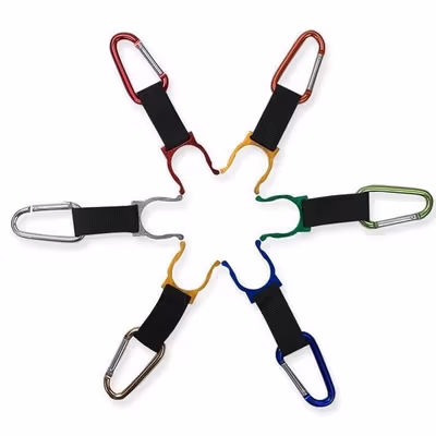 HDR Holder Pengait Botol Minum Mineral Bottle Buckle Keychain - H5X - Multi-Color — gambar 4