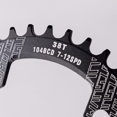 MOTSUV Gigi Sprocket Sepeda Chainring Aluminium Round 38T - 104BCD - Black — gambar 4
