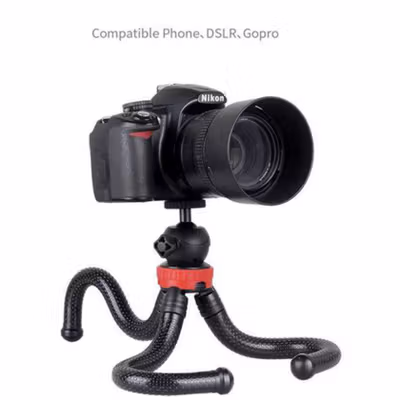 TaffSTUDIO Tripod Kamera Portable Octopus GorillaPod 300mm - B07 - Black — gambar 4