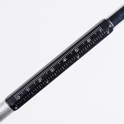 Taffware Pena Multifungsi Plastik Stylus Penggaris Waterpass Obeng - 9625 - Black — gambar 4