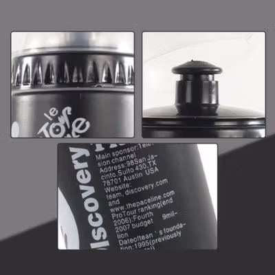 TaffSPORT Discovery Botol Minum Sepeda Olahraga with Dust Cover 650ml - 3026 - Black — gambar 4