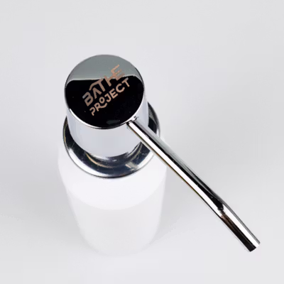 BATHE PROJECT Tempat Sabun Keran Air Soap Dispenser 300ml - JJ-3122 - Silver — gambar 4