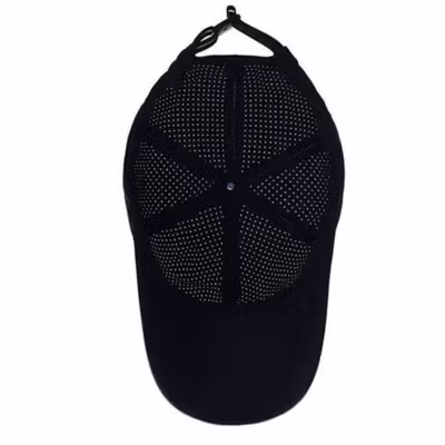 FLB Topi Baseball Polos Motif Polkadot Kasual Pria Wanita - MZ237 - Black — gambar 4