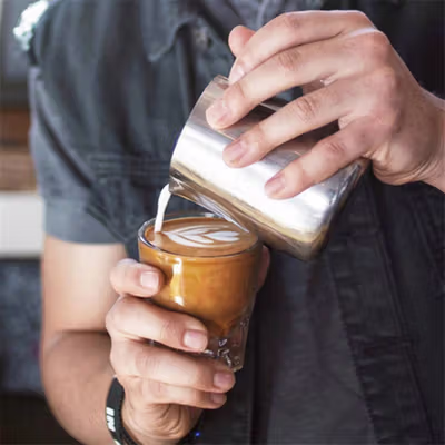 LOFIEE Gelas Kaca Aesthetic Kopi Teh Espresso Coffee Glass 133ml - LF-33 - Transparent — gambar 4