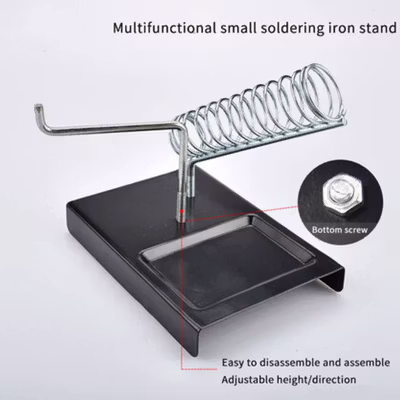 DIYFIX Dudukan Solder Kawat Las Sponge Soldering Iron Stand Holder - DIY85 - Black — gambar 4