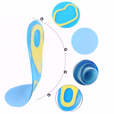 ActivGel Insole Sepatu Alas Kaki Orthopedic Sport Shock Absorb Gel L - Blue — gambar 4