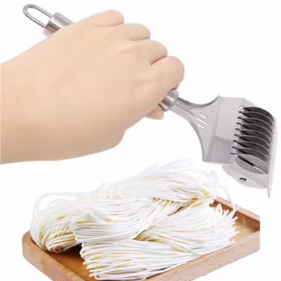 Bu Xiu Gang Roller Pemotong Adonan Mie Rolling Noodles Cutter - QMQ669 - Silver — gambar 4