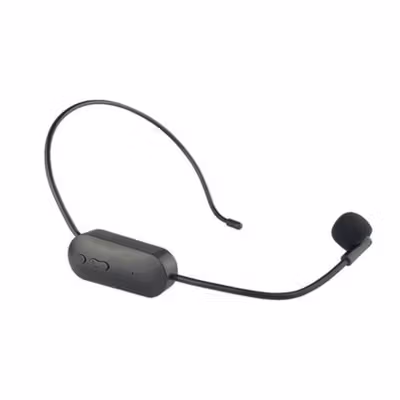 TaffSTUDIO Wireless Microphone 2.4G Headset 2 PCS with Receiver - SI02 - Black — gambar 4