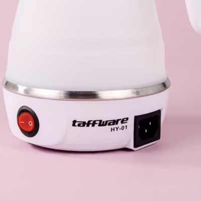 Taffware Teko Listrik Pemanas Air Water Heater Foldable 600W 600ml - HY-01 - White — gambar 4