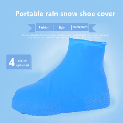 ZUOFILY Jas Hujan Sepatu Anti Air Rain Shoe Cover Latex Non Slip L - S-200 - Black — gambar 4