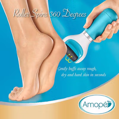 Amope Alat Penghalus Tumit Kaki Elektrik Pedicure Foot Grinder - W404 - White — gambar 4