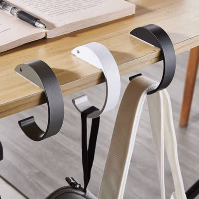 VILOYI Gantungan Meja Lepas Pasang Portable Removable Table Hook - VLC7 - Black — gambar 4