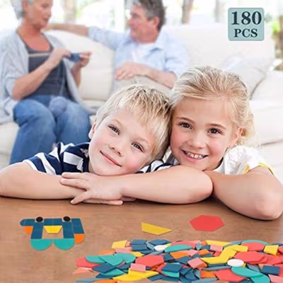 Diikamiiok Mainan Anak Jigsaw Puzzle 3D Children Toy 180PCS - QW-A004 - Multi-Color — gambar 4