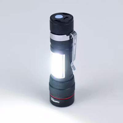 TaffLED Senter LED COB XPE T6 Rechargeable Tactical 200 Lumens - 1520 - Black — gambar 4