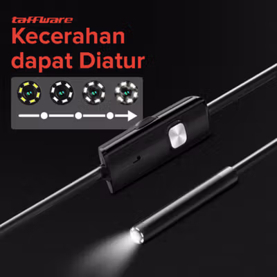 Taffware Kamera Endoskopi Endoscope USB OTG IP67 Borescope LED 480P - AN98B - Black — gambar 4