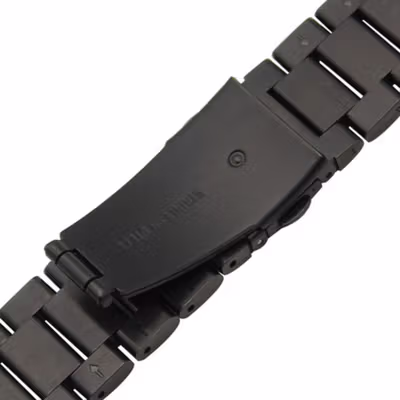 Stainless Steel Strap Watch Band 3 Pointer 22mm for Samsung Gear S3 - SS3 - Black — gambar 4