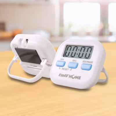 TaffHOME Timer Masak Dapur Digital Magnetic Alarm Kitchen Countdown - JS-113 - White — gambar 4