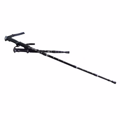 TaffSPORT Tongkat Hiking Trekking Pole Telescopic 4 Section - E4103 - Black — gambar 4