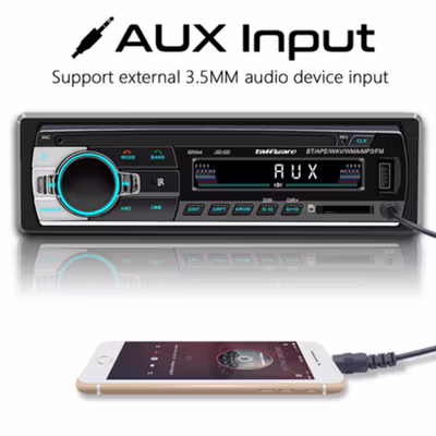Taffware Tape Mobil Audio Multifungsi Bluetooth MP3 FM Radio ISO 1 DIN - JSD-520 - Black — gambar 4