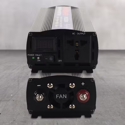 Taffware Power Inverter Mobil Pure Sine Wave DC 12V to AC 220V 2000W - NBQ2000W - Black — gambar 4