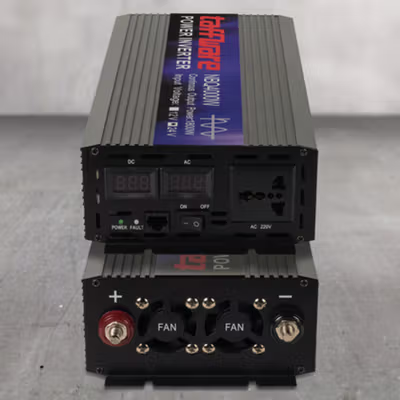 Taffware Power Inverter Mobil Pure Sine Wave DC 24V to AC 220V 4000W - NBQ4000W - Black — gambar 4