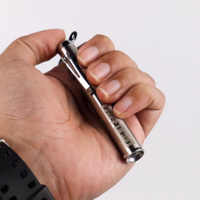 TaffLED Senter LED CREE XML Mini Flashlight 55 Lumens - Mini 865 - Silver — gambar 4
