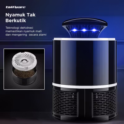 Taffware Perangkap Nyamuk UV LED 3D Bionic Mosquito Repellent - 139 - Black — gambar 4