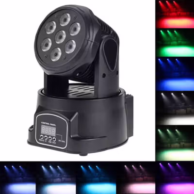 SHEHDS Lampu Sorot Panggung LED Spotlight Stage RGB DMX512 240V 150W - SHE-0718 - Black — gambar 4