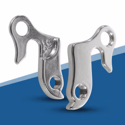 TaffSPORT Kait Gantungan Derailleur Belakang Sepeda Tail Hook MTB Bike - LUG001 - Silver — gambar 4