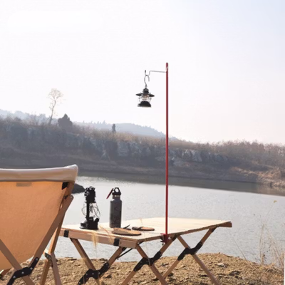 AIFENG Tiang Lampu Outdoor Portable Camping Light Pole 90cm - AF10 - Black — gambar 4