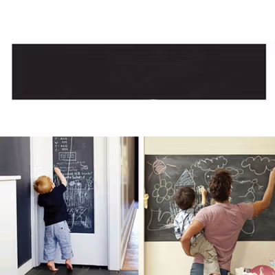 C&B Office Stiker Dinding Papan Tulis Kapur Flexible 200 x 45cm - 513 - Black — gambar 4