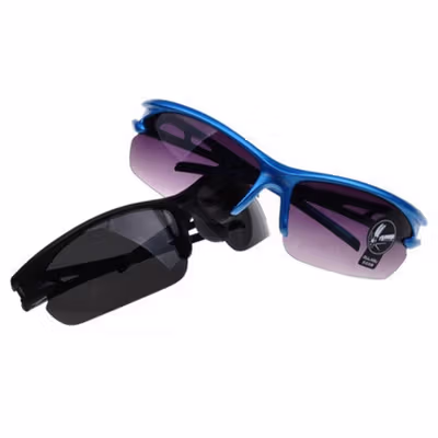 TaffSPORT HAOGHIMENG Kacamata Sepeda Lensa Mercury Cycling Sport - 3015 - Black/Black — gambar 4