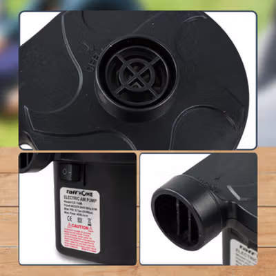 TaffHOME Pompa Angin Elektrik Air Pump Vacuum Compression 400L/min - CZ-198B - Black — gambar 4