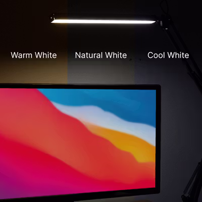 TaffLED Lampu Meja Belajar LED 3 Color 3500-6000K 12W - FX310 - Black — gambar 4